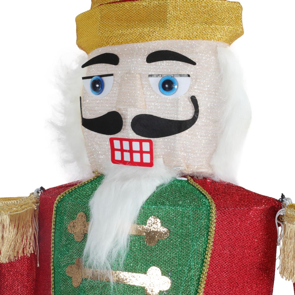 🤴🎄 Cascanueces Iluminado Multicolor – 1.82 m de Magia y Tradición Navideña ✨💡