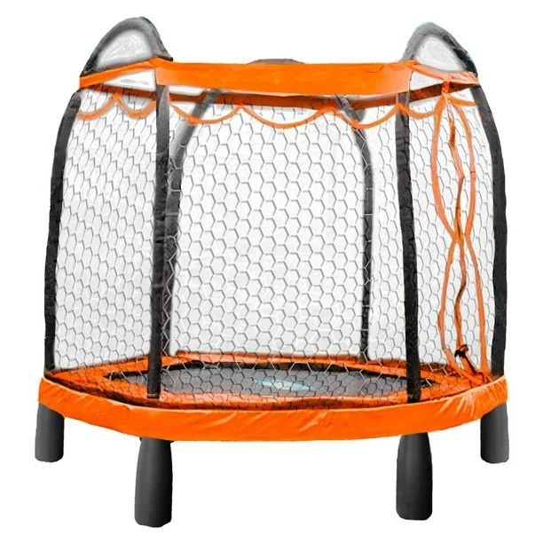 TRAMPOLÍN 7 PIES Naranja (2.13 m x 1.87 m) DOBLE MALLA🎈🏠