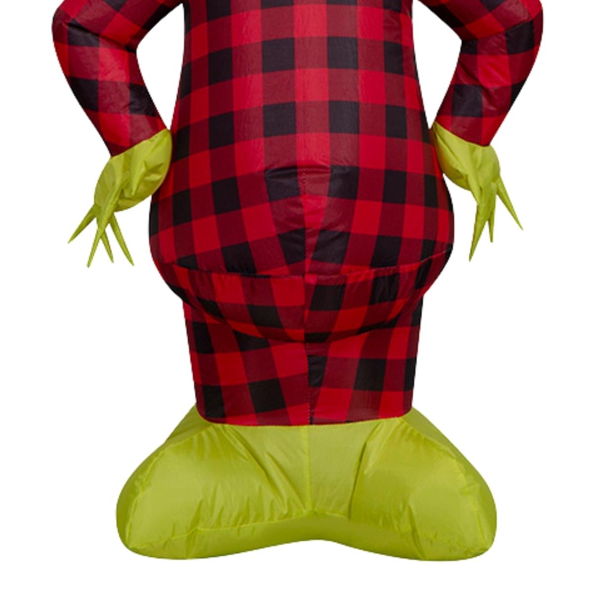 💚🎅 Grinch Inflable Navideño con Luz – 1.22 m de Altura 🎁🎄