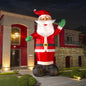 🎅🏠 Santa Claus Colosal Inflable Navideño con Luz LED – 6.10 m de Altura 🎁🎄