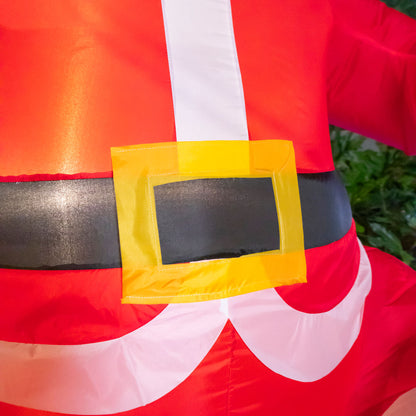 🧸🎅 Oso Santa Claus Inflable Navideño con Luz – 1.68 m x 1.00 m x 1.00 m 🎁🎄