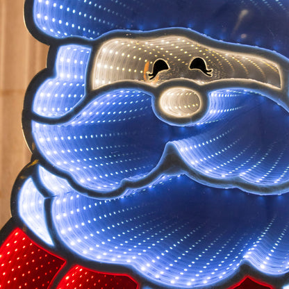 🎄✨ Santa Claus Iluminado 1.17 m – Figura Decorativa Navideña con Luces LED 🎁💡