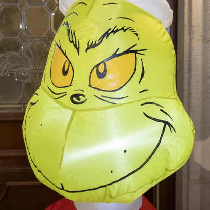 💚🎁 Escena del Grinch Inflable Navideño con Luz – 1.80 m de Altura 🎄✨
