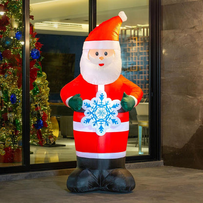 🎅🎄 Santa Claus Inflable Navideño con Luz – 2.13 m x 0.95 m 🎁✨