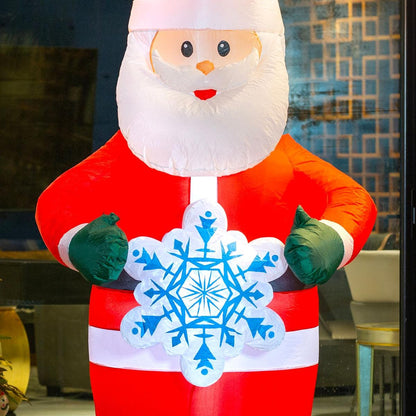 🎅🎄 Santa Claus Inflable Navideño con Luz – 2.13 m x 0.95 m 🎁✨