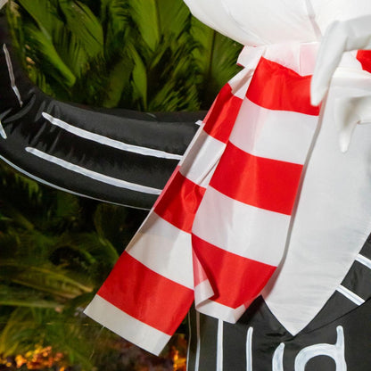 🎃🖤 Jack Skellington Inflable Navideño con Luz – 1.50 m de Altura 🎁🎄