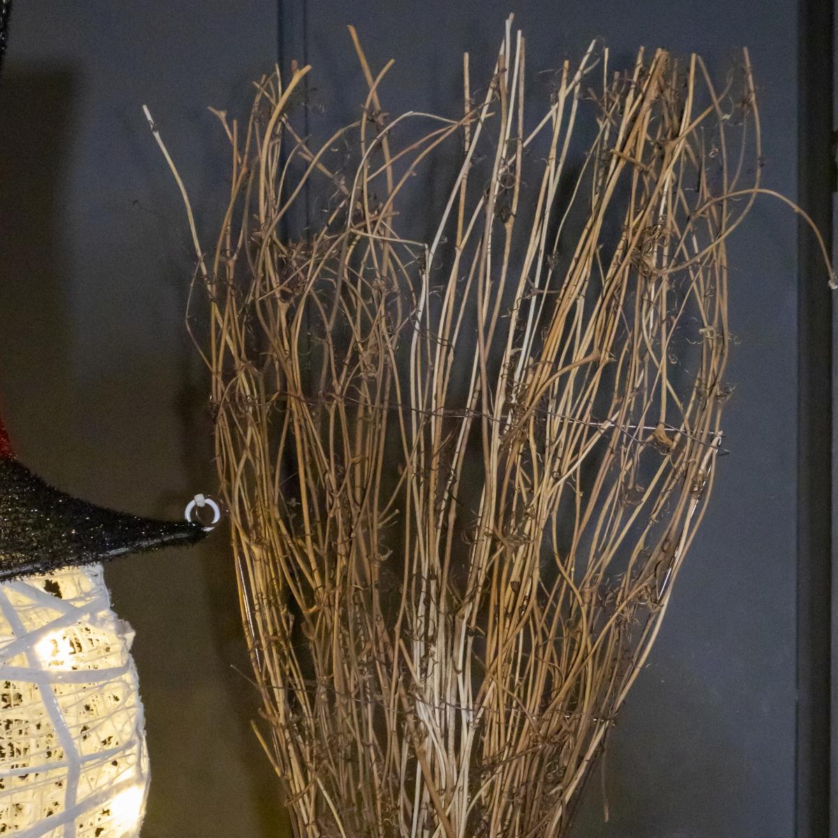 ☃️✨ Muñeco de Nieve Iluminado con Escoba – 1.83 m de Magia Invernal 🎄💡