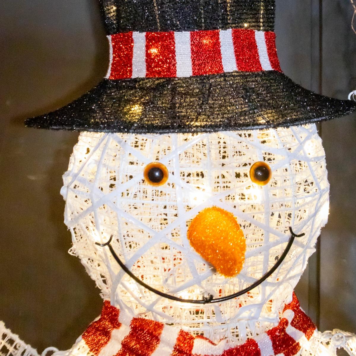 ☃️✨ Muñeco de Nieve Iluminado con Escoba – 1.83 m de Magia Invernal 🎄💡