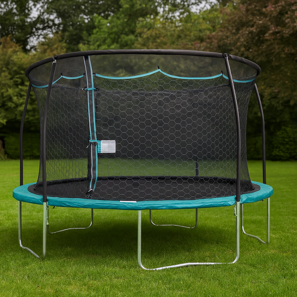 🤸‍♂️💙 Trampolín Bounce Pro Azul – 14 ft (4.26 m x 2.79 m) 🎯🏠