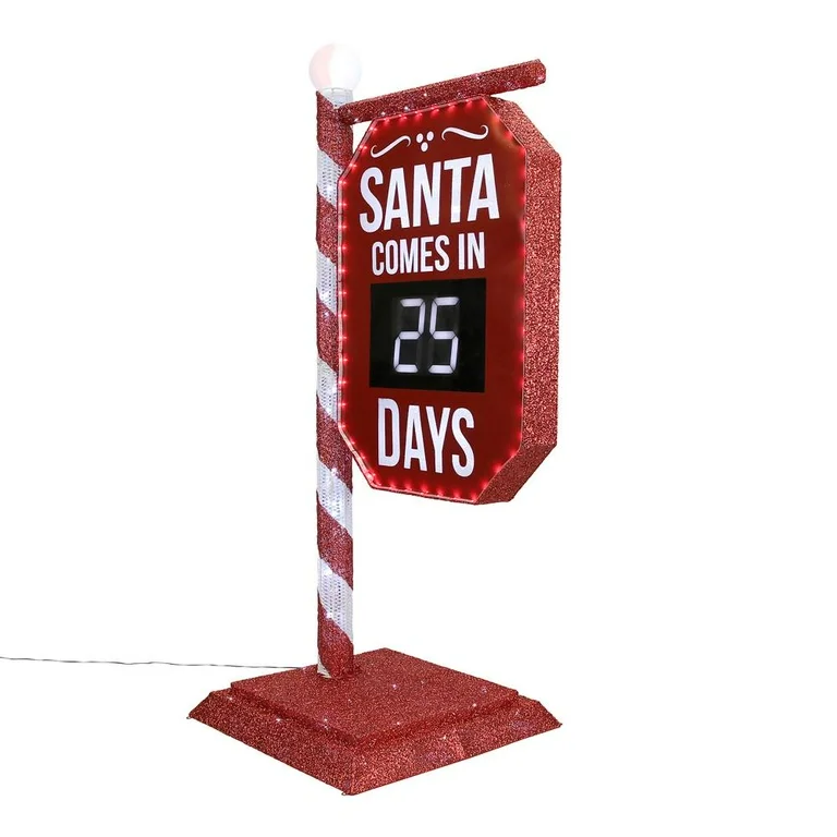 🎅🎄 Letrero Decorativo Cuenta Regresiva de Navidad – 1.52 m ✨🎁