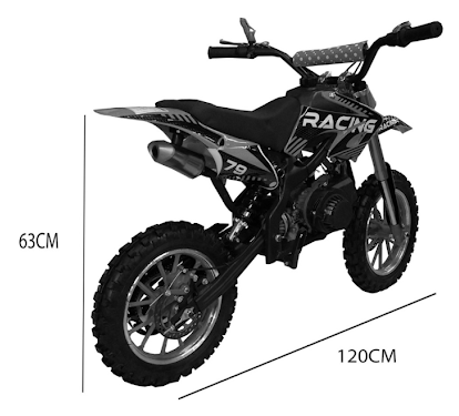 Mini Cross 50cc Safety PRO – Moto Infantil con Apagado de Emergencia y Switch de Seguridad