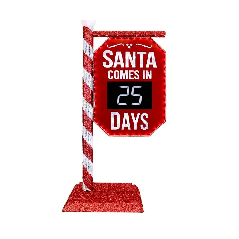 🎅🎄 Letrero Decorativo Cuenta Regresiva de Navidad – 1.52 m ✨🎁