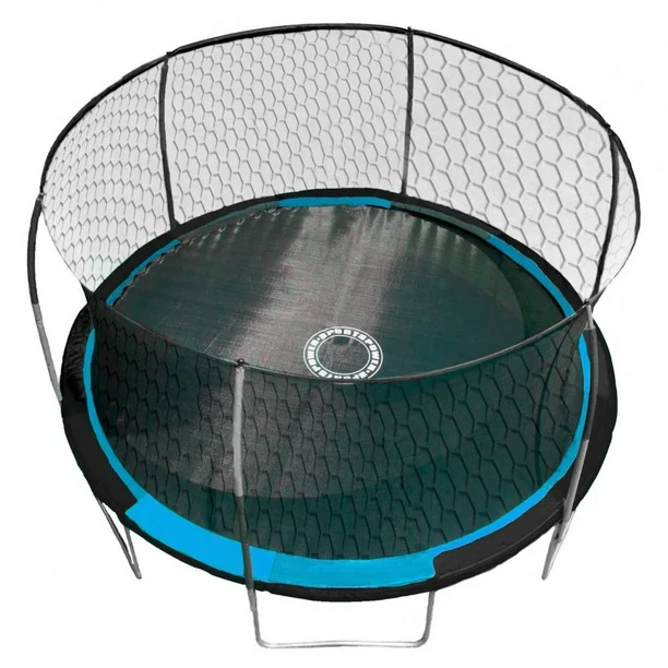 🤸‍♂️💙 Trampolín Bounce Pro Azul – 14 ft (4.26 m x 2.79 m) 🎯🏠