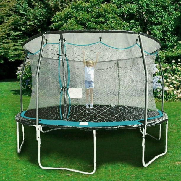 🤸‍♂️💙 Trampolín Bounce Pro Azul – 14 ft (4.26 m x 2.79 m) 🎯🏠